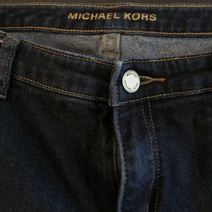 Michael Kors Capri Jeans Women's Size 10-Skinny Dark Blue Stretch